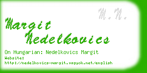 margit nedelkovics business card